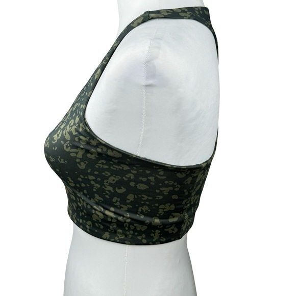 Z by Zella Leopard Animal Print Army Green Camo Sports Bra Size Small - Picture 7 of 8